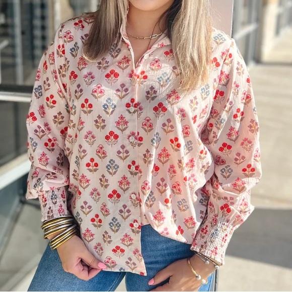 Layerz Renee Blossom Floral Print Women's Top